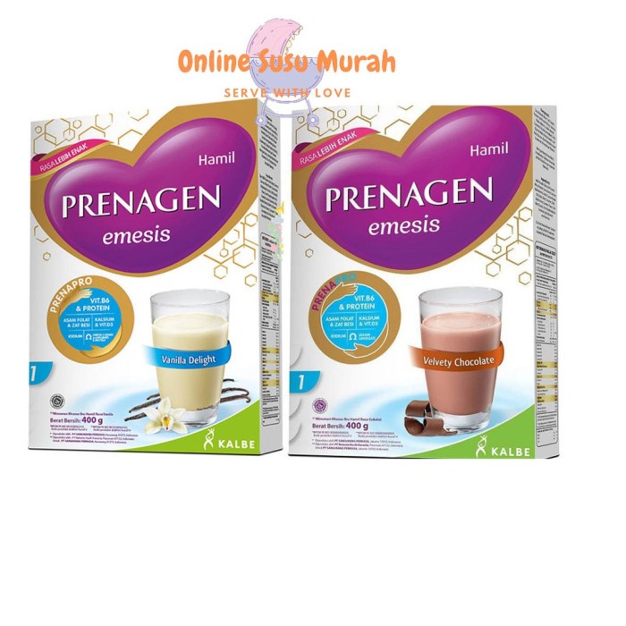 

Prenagen Emesis Susu Ibu Hamil Vanila Coklat 400gr