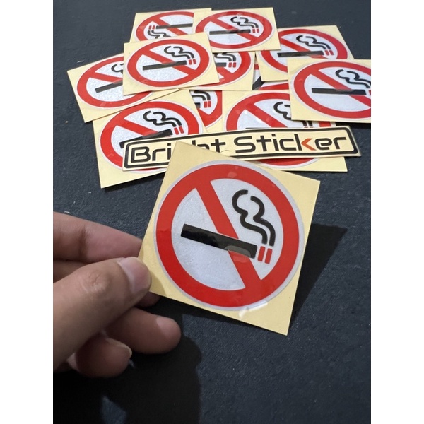 STICKER DILARANG MEROKOK NO SMOKING CUTTING