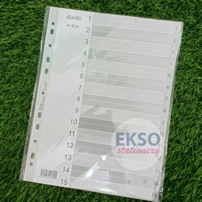 

Spesial Divider Bantex 6218 Numerical Indexes A4 1-15 Index (15 Pages) Sale!!!