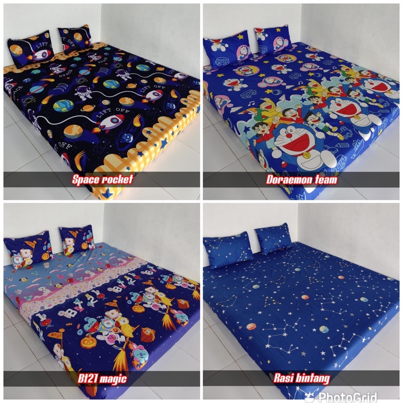 Sprei home made !! sprei homemade karakter (2sarban+2sargul)Sprei murah sprei anak