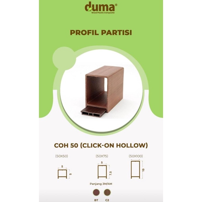 Plafon Duma Click On Hollow (Plafon WPC Click On Hollow)