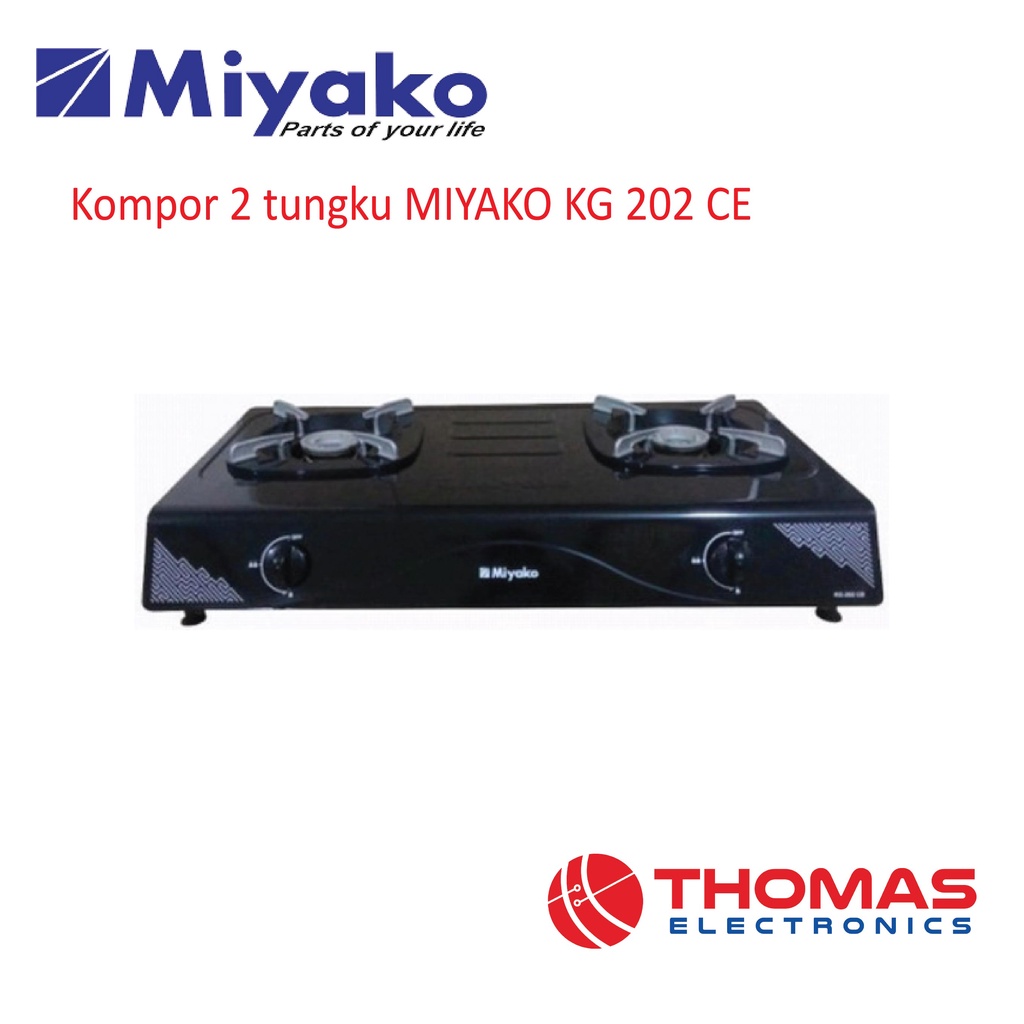 Jual Kompor gas 2 tungku Eco Burner MIYAKO KG 202 CE KG202CE GARANSI