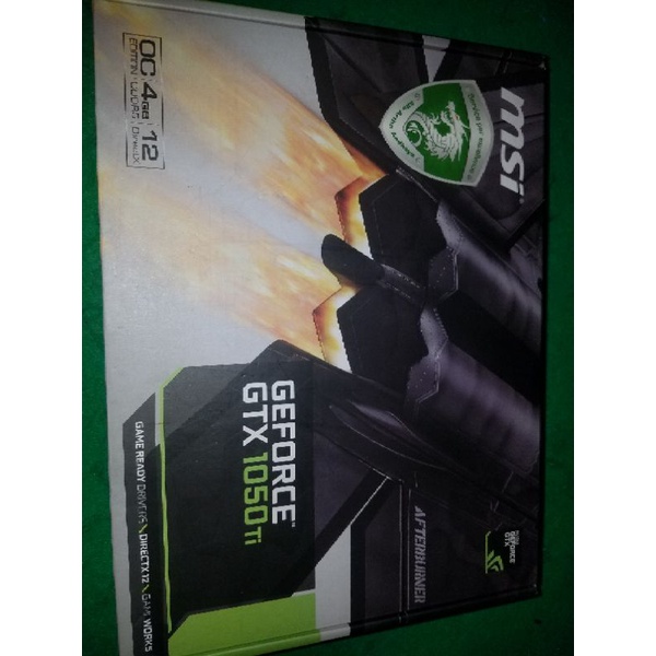 msi gtx 1050ti single fan fullset