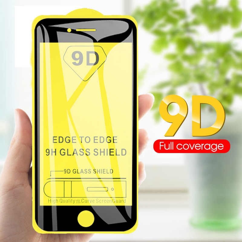 TEMPERED GLASS WARNA IPHONE 8 PLUS 9D FULL COVER FREE LEM LIQUID TEMPERED GLASS