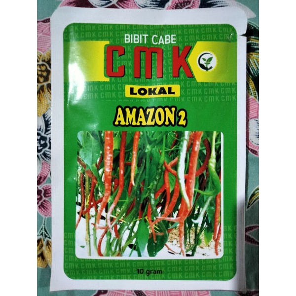 Cabe AMAZON 2 Kemasan 10 Gram - Benih Cabe Merah Keriting AMAZON 2 - Cmk AMAZON 2 - Bibit Cabe AMAZO