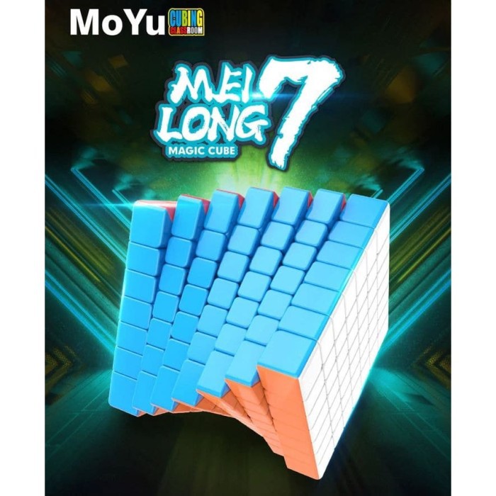 Promo Rubik 7x7 Moyu MFJS Meilong 7x7 Original Stickerless 7x7x7 Mei Long Murah Rubik Moyu 7x7