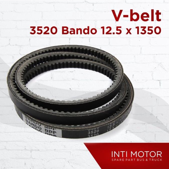 BANDO - V BELT ALTERNATOR - 3520 12.5 X 1350 - BIS MERCY ONDERDIL SPAREPART BUS TRUK SUKU CADANG