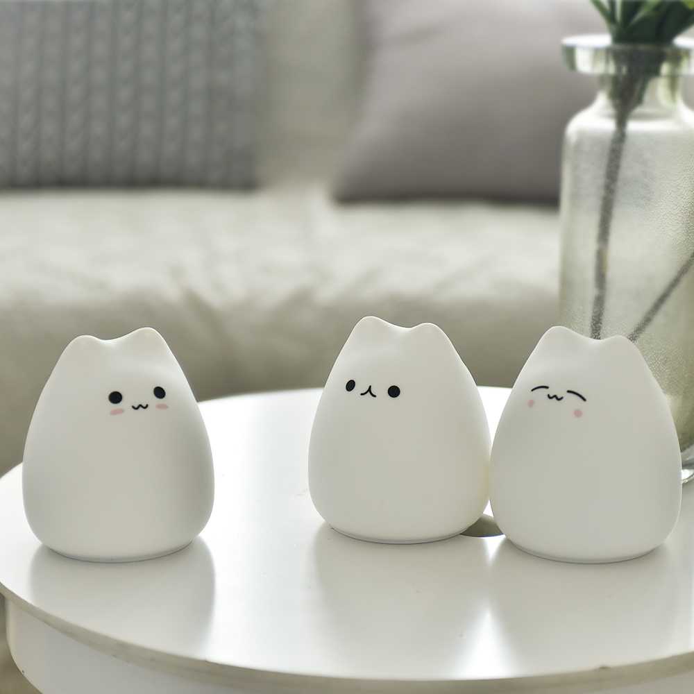 Little Cat Lampu Tidur LED RGB Light Model Cute Cat - LJC-124