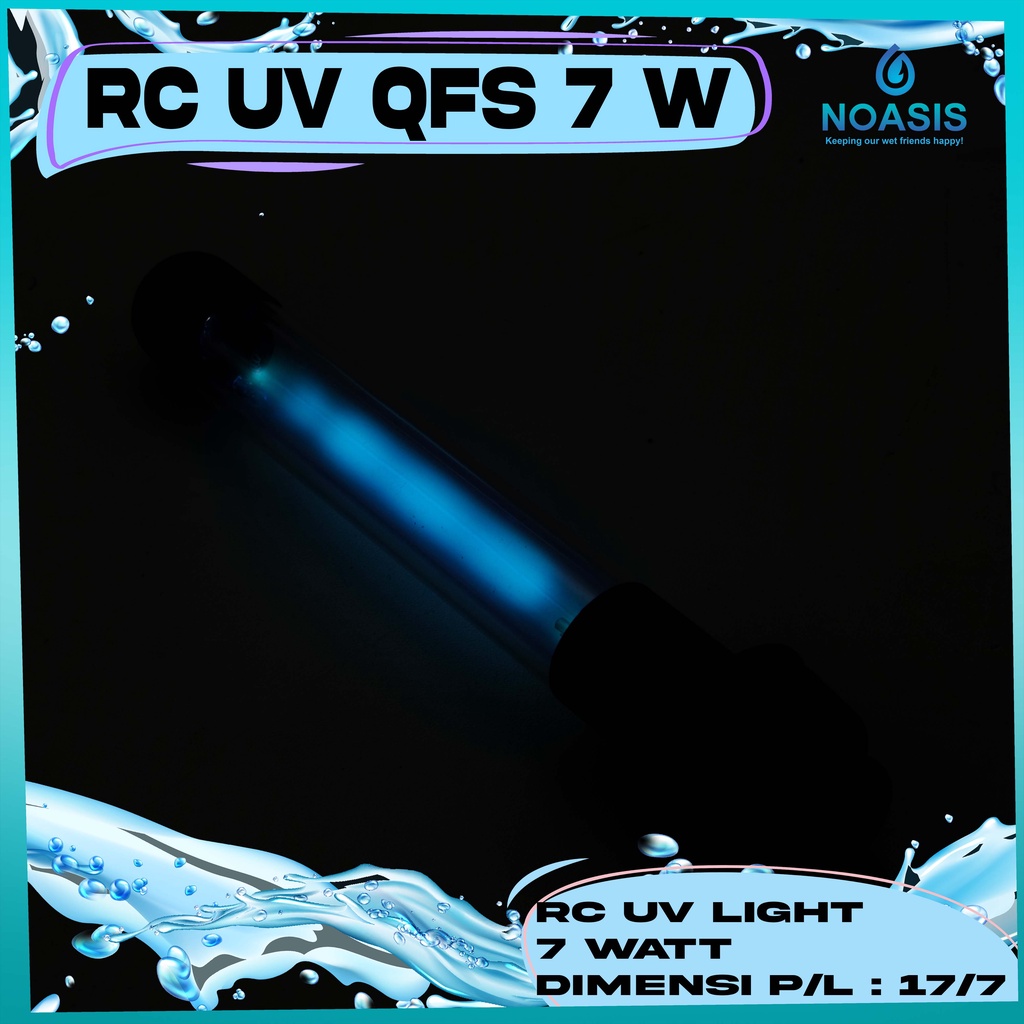 LAMPU UV AQUARIUM DI DALEM QUICK FILTER RECENT RC 7 WATT QFS