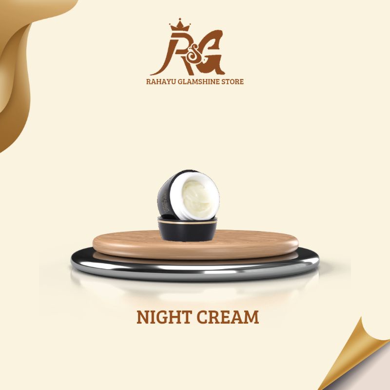 Night Cream / Cream malam ecer / Cream malam glamshine / Night Cream Glamshine / Gold Series / Glams
