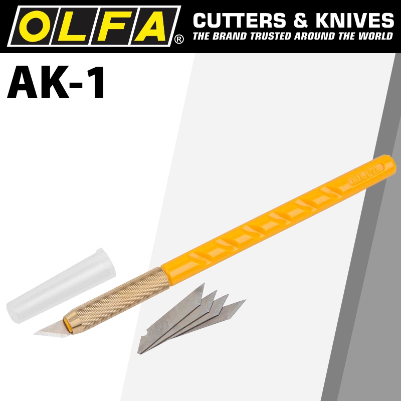 

(Khusus BATAM) OLFA AK-1 Precision Art Knife / Pen Cutter (25 Blades) | Pisau Seni