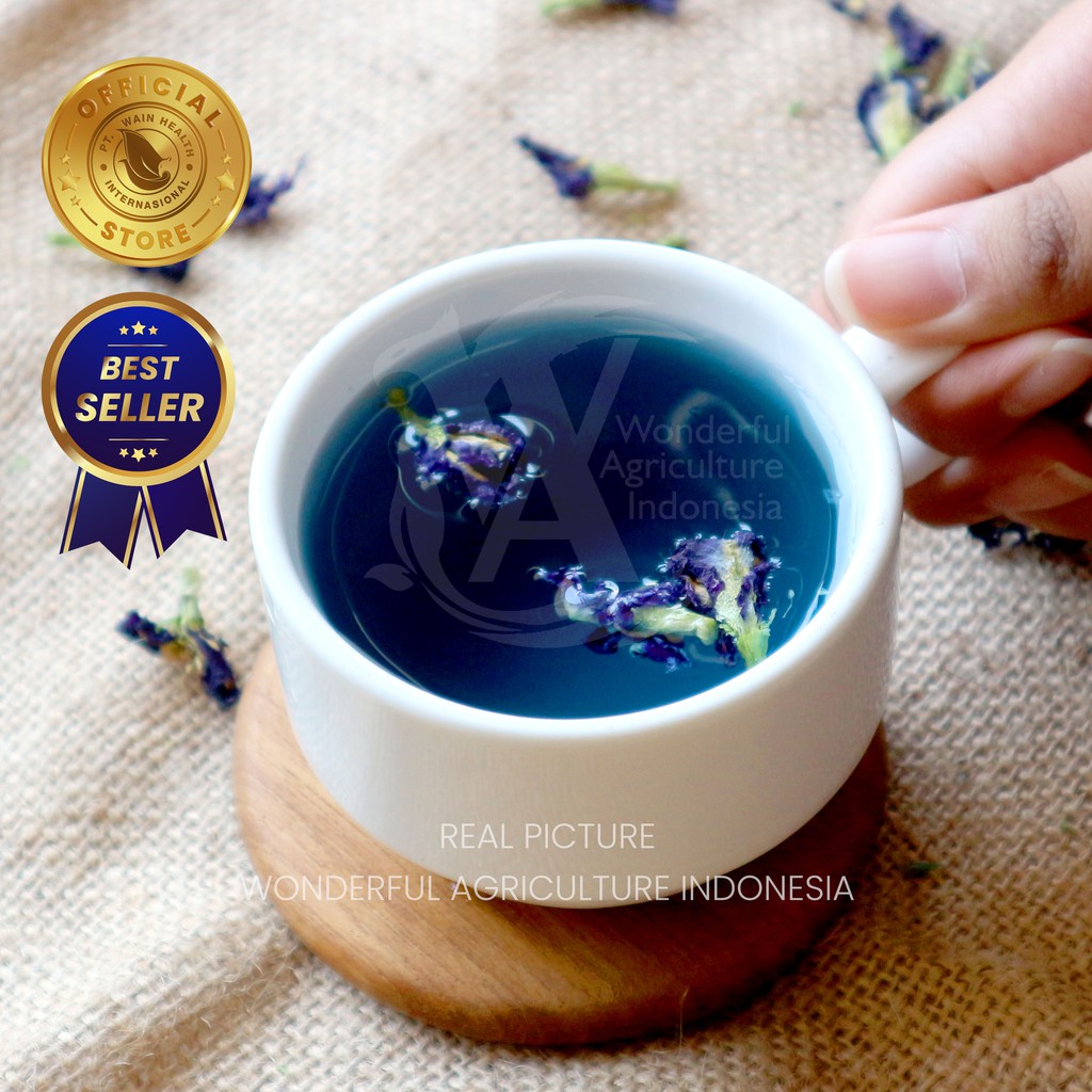 

Bunga Telang TUMPUK PREMIUM 50gram Bunga Telang Tumpuk Pewarna Alami Herbal Organik dan Sehat