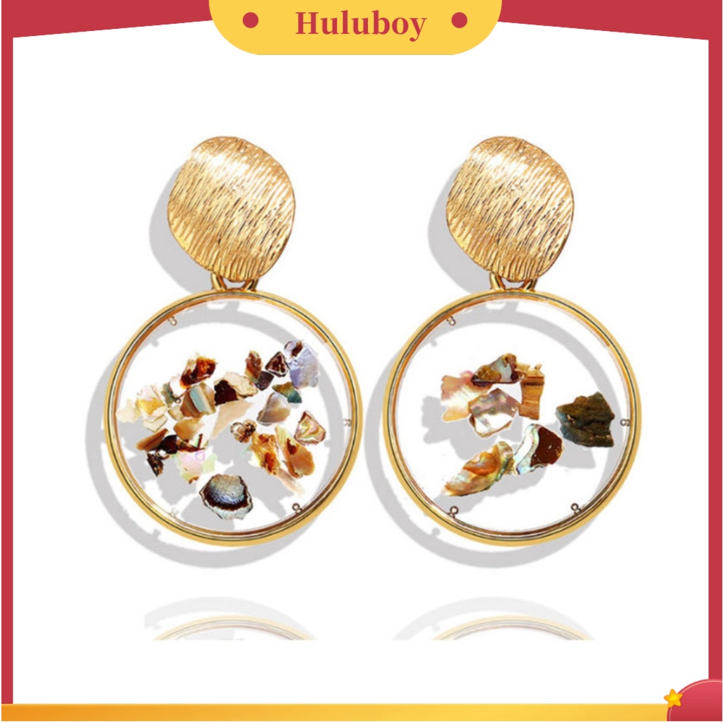 Hu Hu Hu Hu Hu Alat Bantu Pasang Kacamata♡ 2pcs Anting Bentuk Kotak Geometris Bahan Alloy Gaya Retro Untuk Pesta