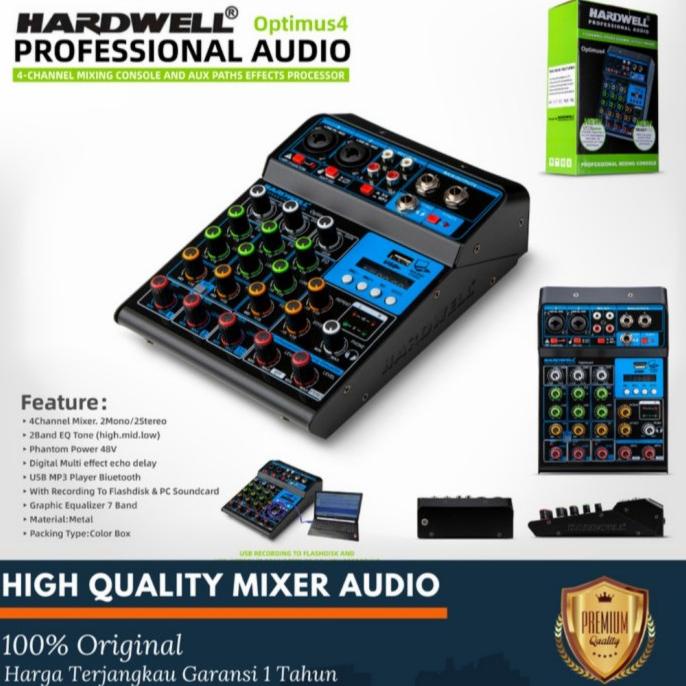 Mixer Hardwell 4 Channel Mixer Audio Hardwell Optimus 4 Original