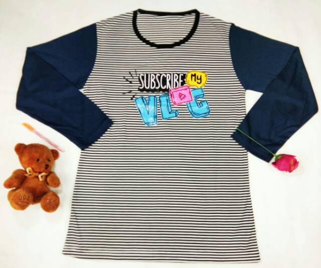 Myco Kaos Raglan Salur VLOG Lengan panjang