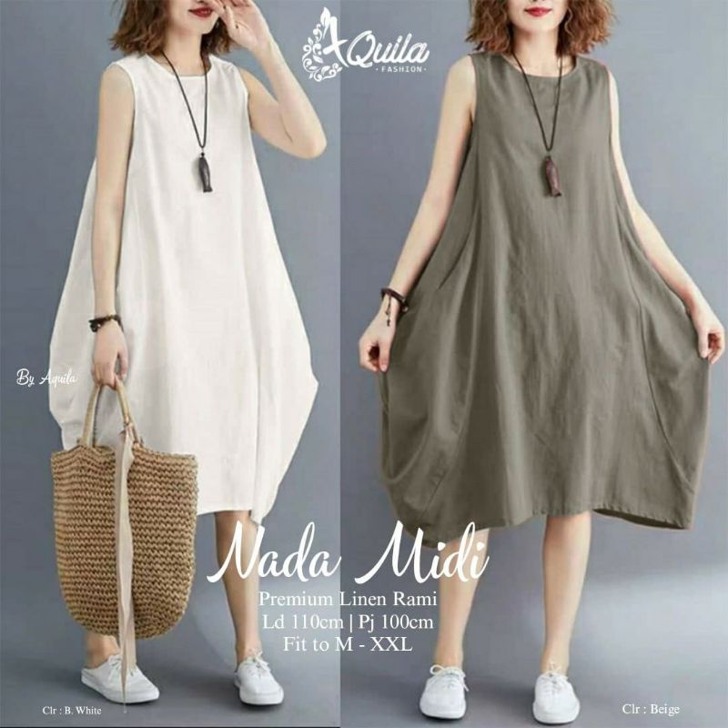 NADA MIDI DRESS