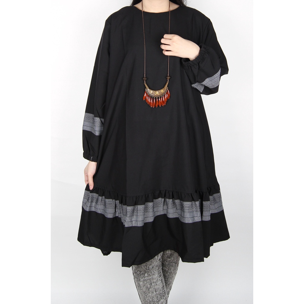 Maliju Tunik Jumbo Rempel Tenun - A3627
