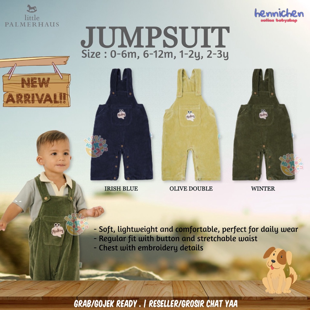 PROMO 7.7 PROMO BAJU LEBARAN LITTLE PALMERHAUS DISNEYJOLLY MICKEY JUMPSUIT BAJU ANAK OVERAL JUMPSUIT ANAK 0 - 3 TAHUN