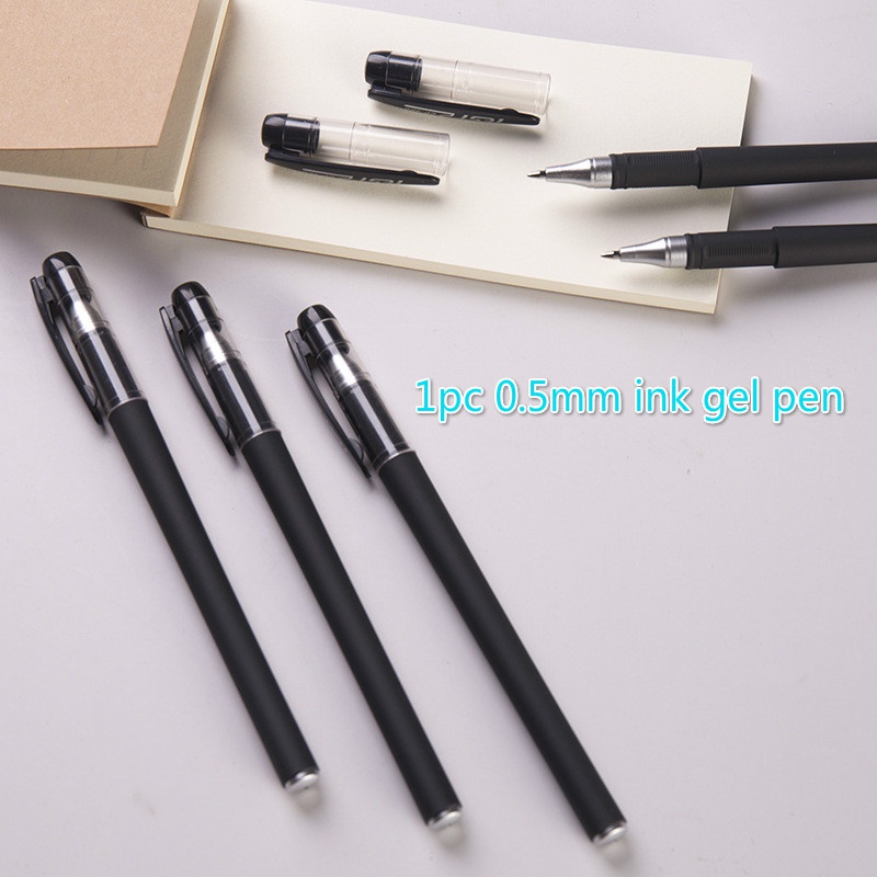 Black Matte 0.5mm Gel Pen Business Pen School Office Stationery Gifts