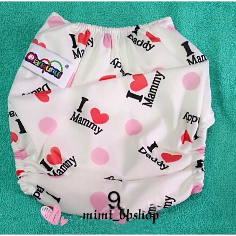 paket popok cuci bayi / popok clodi dengan 1 insert karakter / popok ekonomis