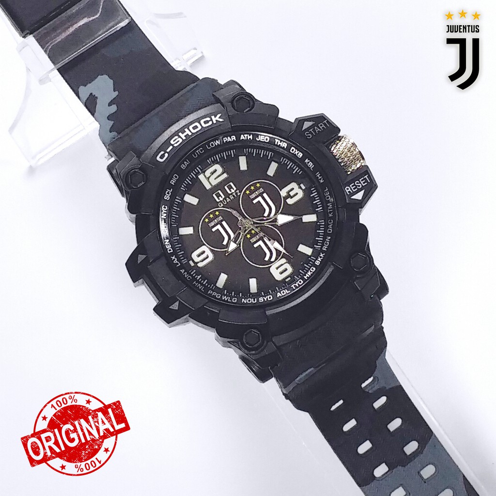 [SPECIAL EDITION] Jam Tangan Juventus Tali Hitam Army