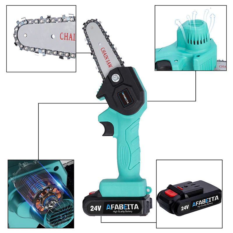 Gergaji Mesin Cordless Chainsaw 1200W