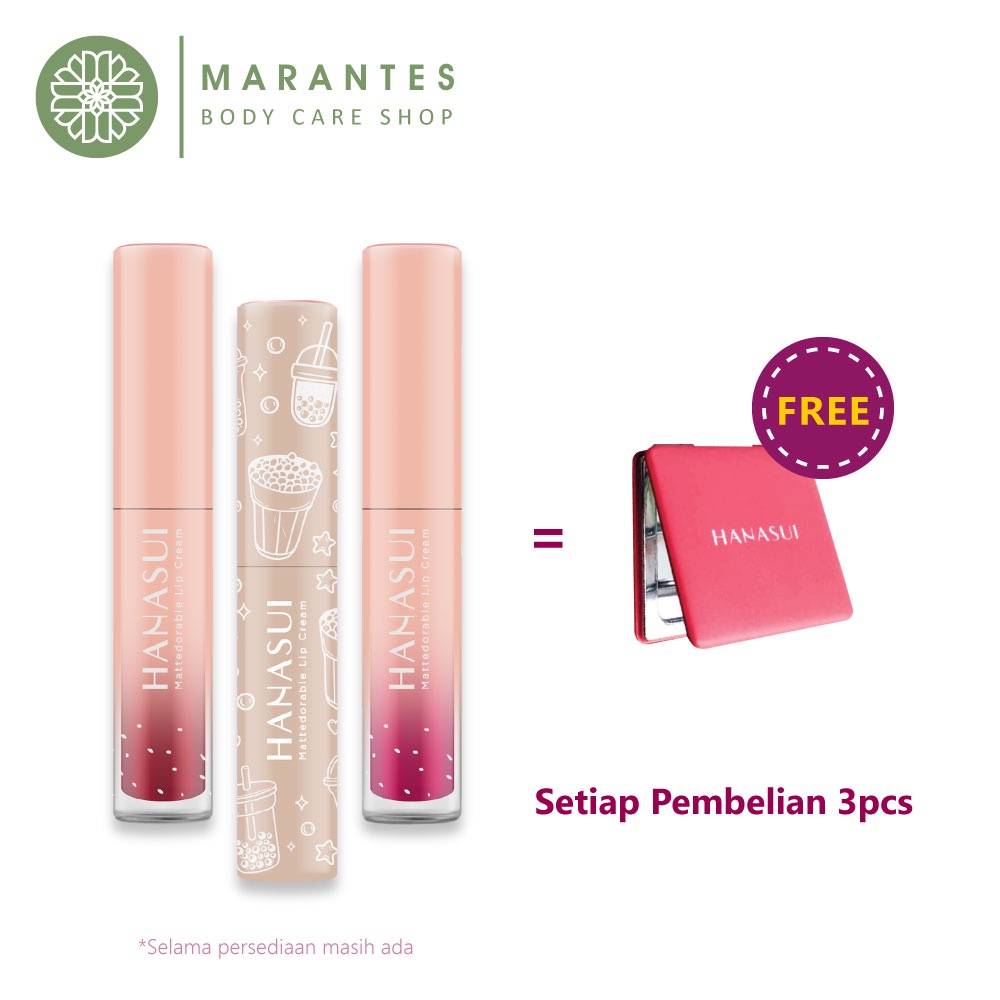 Hanasui Lip Cream Boba Edition 05 Creamy Peach