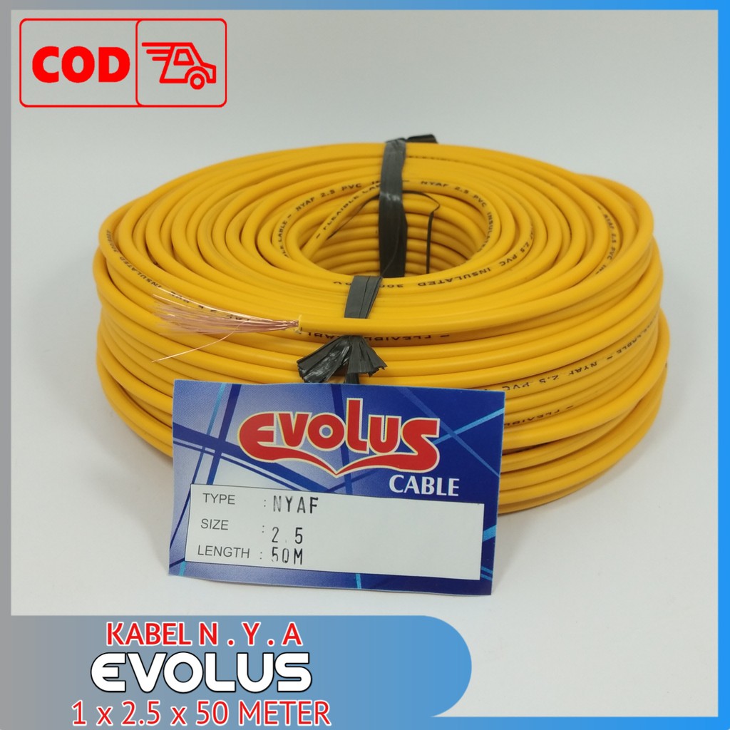 Evolus Kabel NYAF 1 x 2.5 - 50 Meter