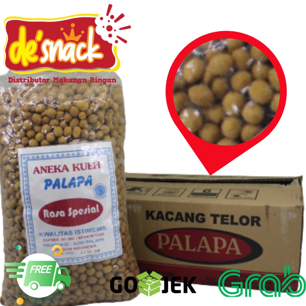 

Snack/Cemilan/Makanan Ringan Kacang Telor Merek Palapa