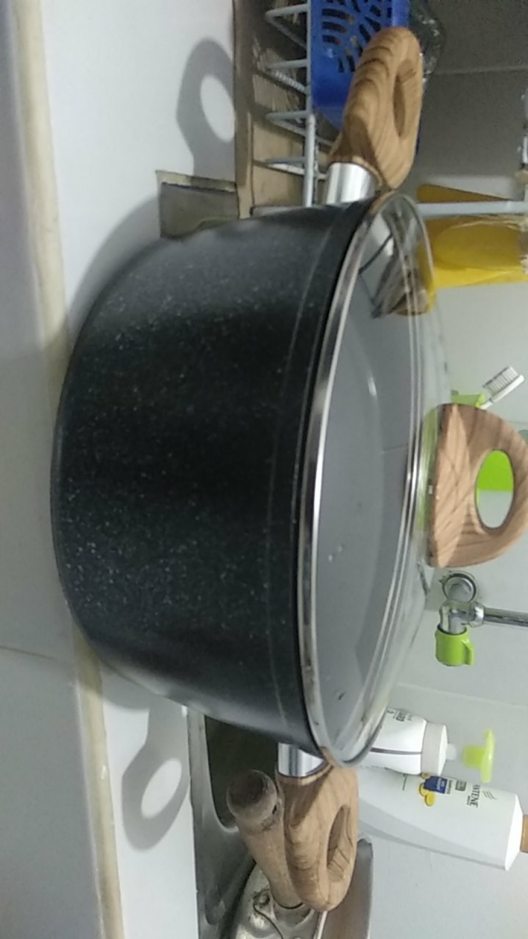 Yoshikawa Marble Sauce Pan Yoshikawa + Tutup Kaca Seri  Mj  Ukuran 20/24 Cm 2 Kuping