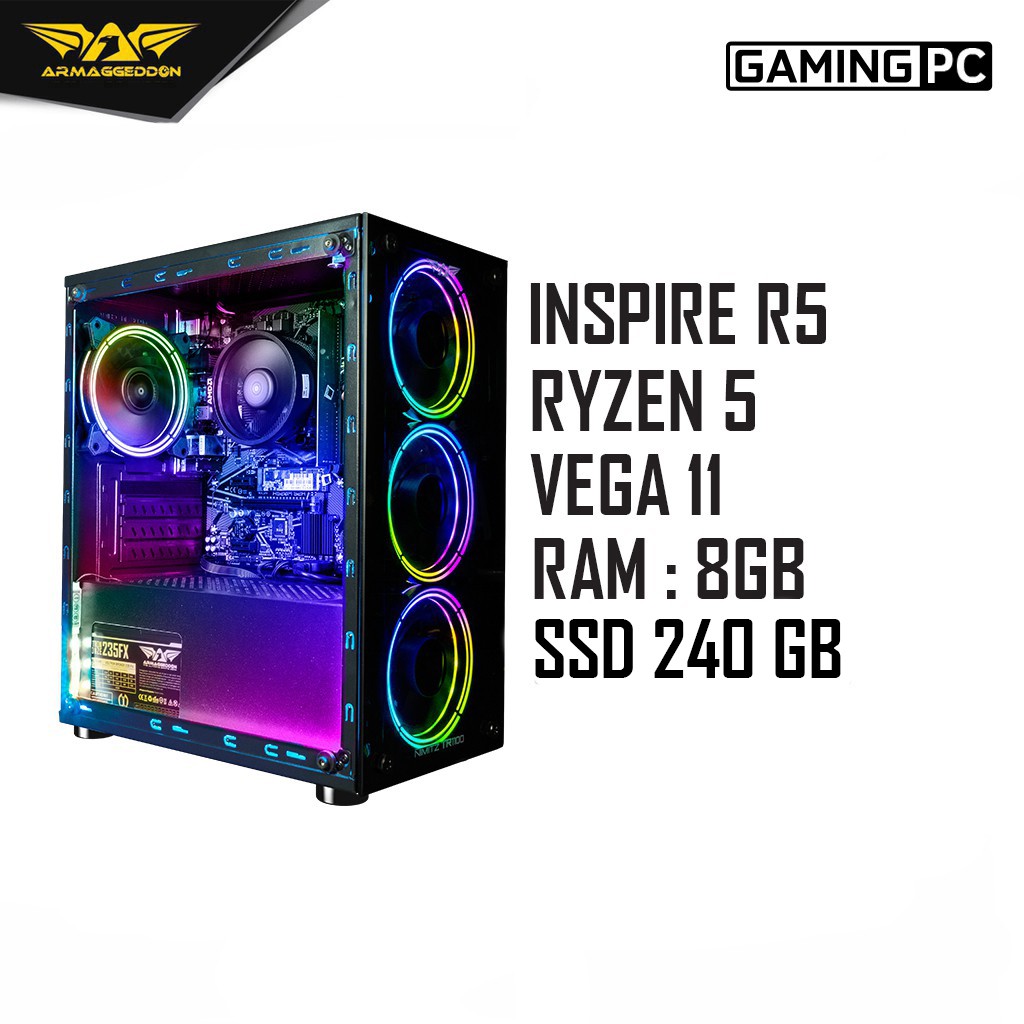 ARMAGGEDDON PC GAMING INSPIRE-R3 AMD RYZEN 3 3200G / AMD