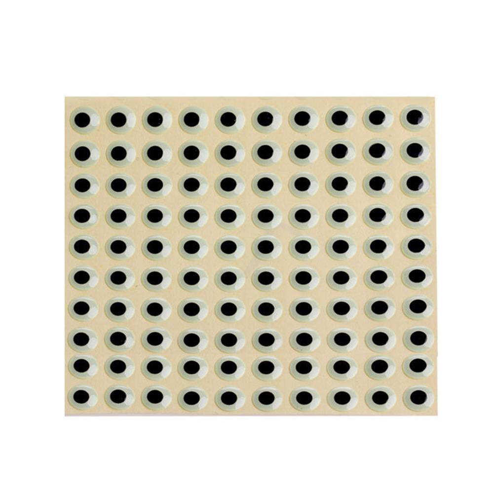 [Jianxin] 100pcs Mata Ikan 3d Holografik Ukuran 3-9mm