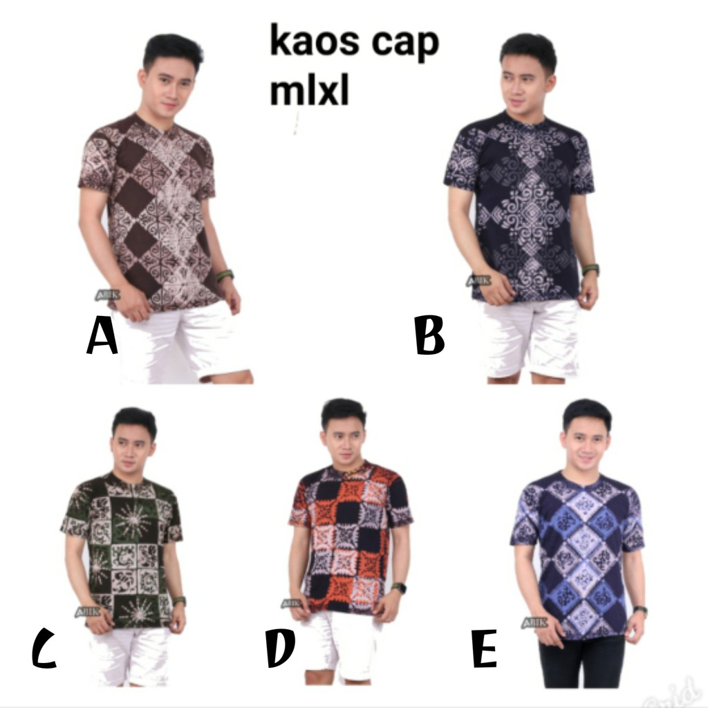 Kaos batik cap