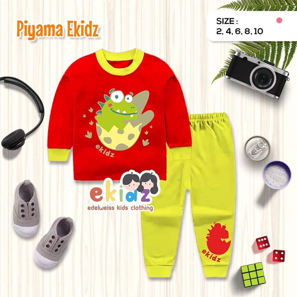 READY STOCK  MEDAN /PIYAMA ANAK EKIDZ/ BAJU TIDUR ANAK/GROSIR KAOS EKIDZ MEDAN/KAOS ANAK BRANDED