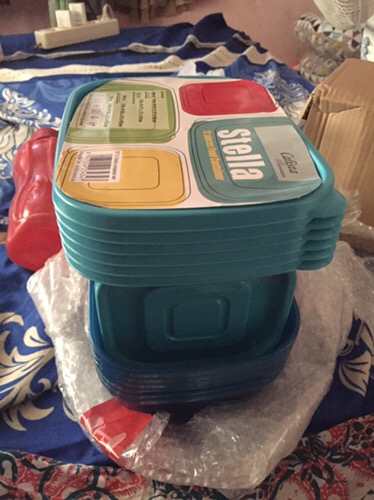 Toples Set Calista Rumoi/ Stella Tempat Penyimpanan/ Seal Ware 12 Pcs