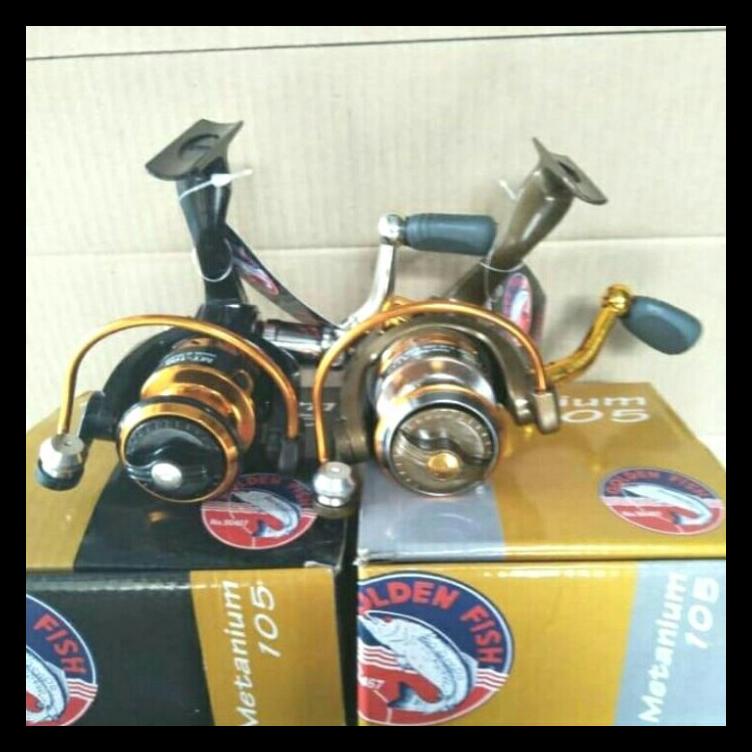 STOK BARU REEL GOLDEN FISH METANIUM MT105 ALAT PANCING MURAH MERIAH AL7
