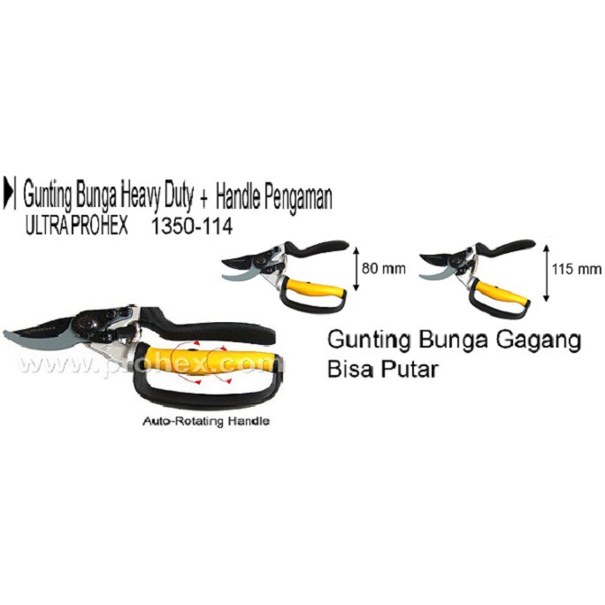 

Gunting Bunga Heavy Duty + Handle Pengaman Ultra 1350-114