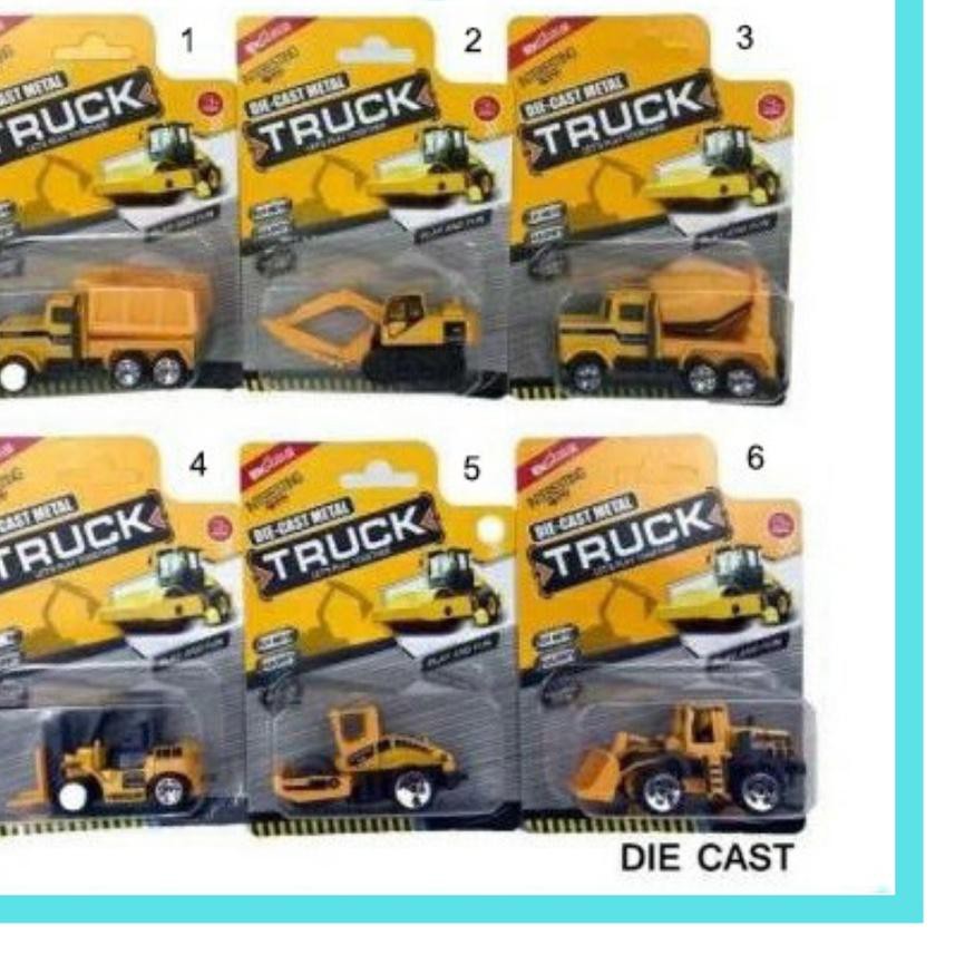 ♝ Mainan Anak Diecast Metal Truck Mobil Truk Konstruksi Construction miniatur truk mobil mobilan Z8H