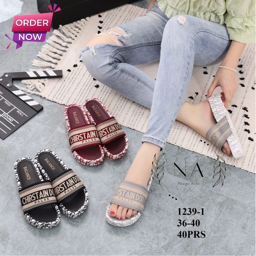 SANDAL SELOP  WANITA TERLARIS bALANCE 1239-1 36-40// SANDAL SELOP IMPORT PEREMPUAN