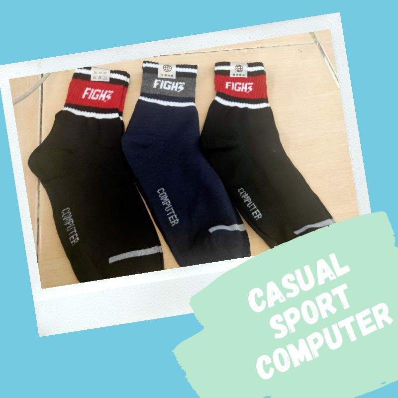 HARGA GROSIR (12 PASANG ) Kaos Kaki Casual Sport