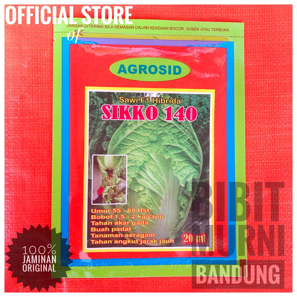 BENIH SAWI PUTIH PECAY SIKKO 140 ISI 20 GRAM ORIGINAL PACK