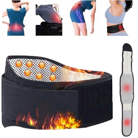 Sabuk Magnet Terapi Pinggang Therapy Tourmaline Belt Magnetic Self Heating