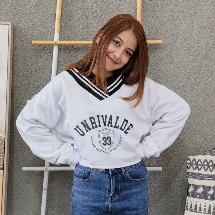 MVP - Unrivalde Crop - Sweater Crop Wanita Kekinian