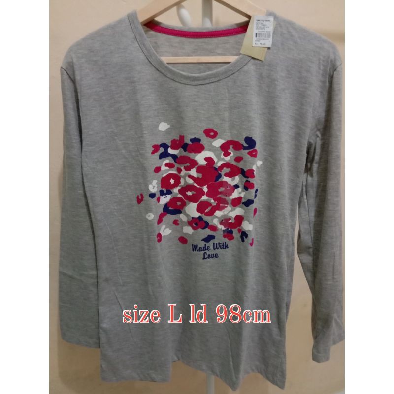 kaos wanita T zone size L