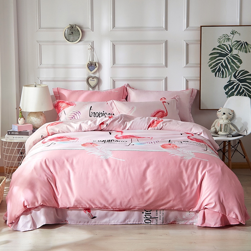 Set Sprei Sarung Bantal Dan Selimut Dengan Bahan Halus Gambar