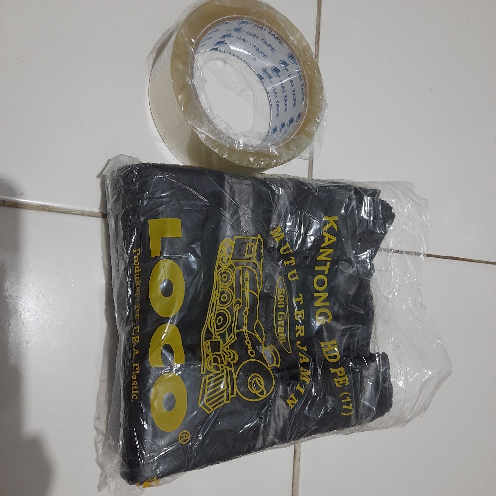 Kantong Plastik Kresek Loco Hitam Tebal 500 Gram