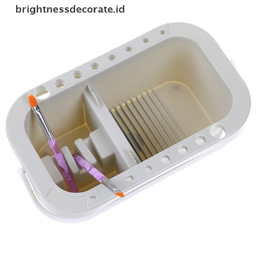 [birth] Brush Washing Bucket Multifunction Pen Barrel Brush Holder Washer Art Supply [ID]