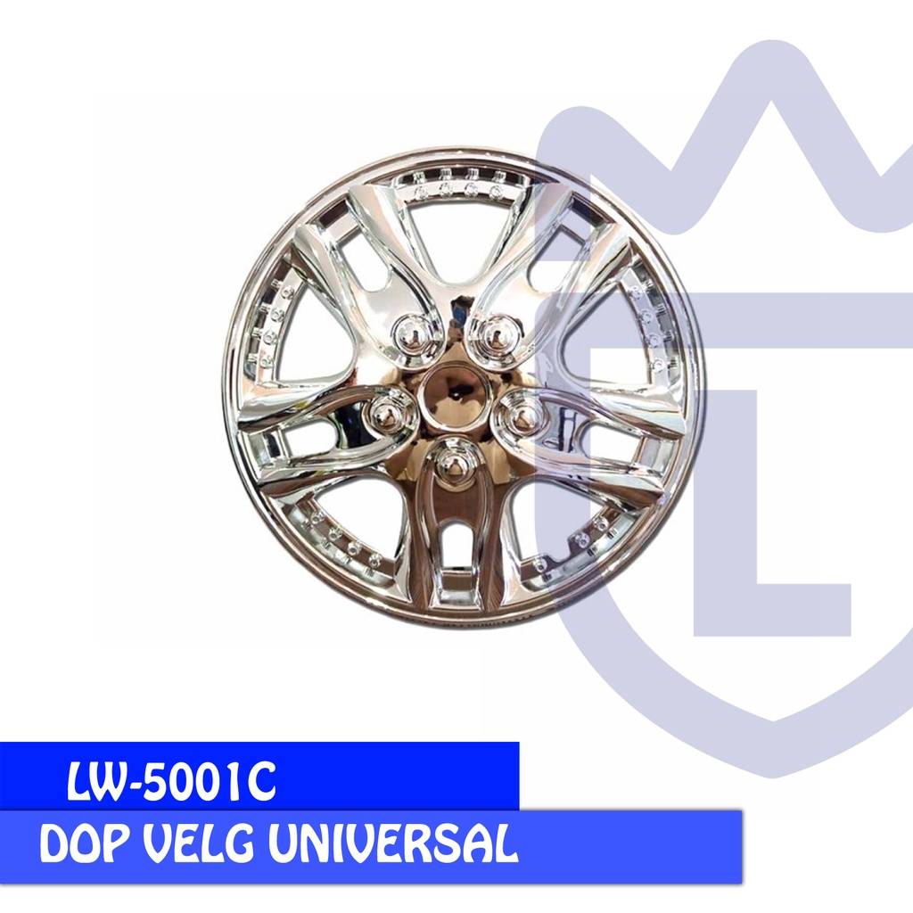 COVER VELG SPORT WHEEL DOP RODA LOWIN DESIGN 5001 C CHROME - 1 SET 4PCS