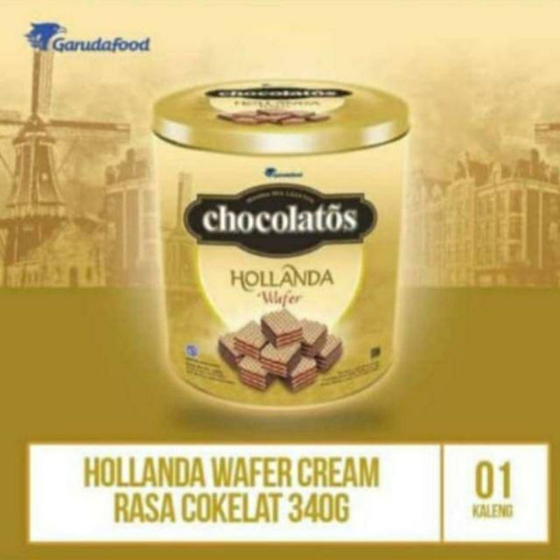 HOLLANDA Wafer 340gr rasa cream coklat