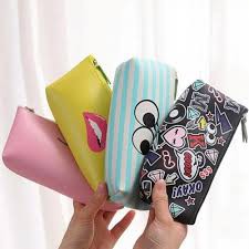 

KP17 Tempat Pensil Funky Keren Lucu Cantik Pencil Case Character Pouch ATK Organizer Bag